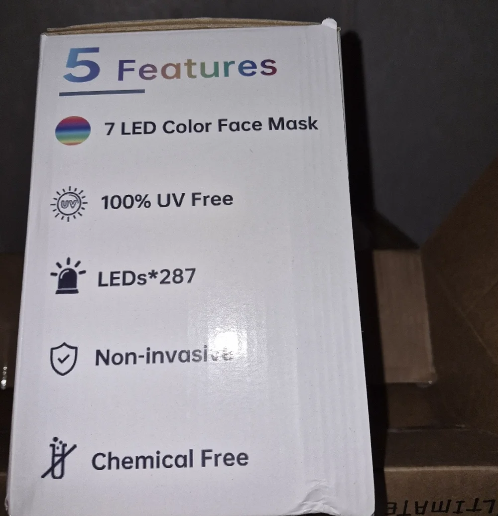LED Face Mask Light Therapy Device - Picture 3 of 4